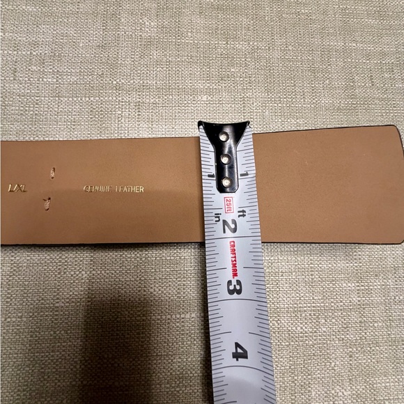 Kate Spade Genuine Leather Pebbled Belt L/XL Gold Buckle Black 36” - Picture 10 of 14